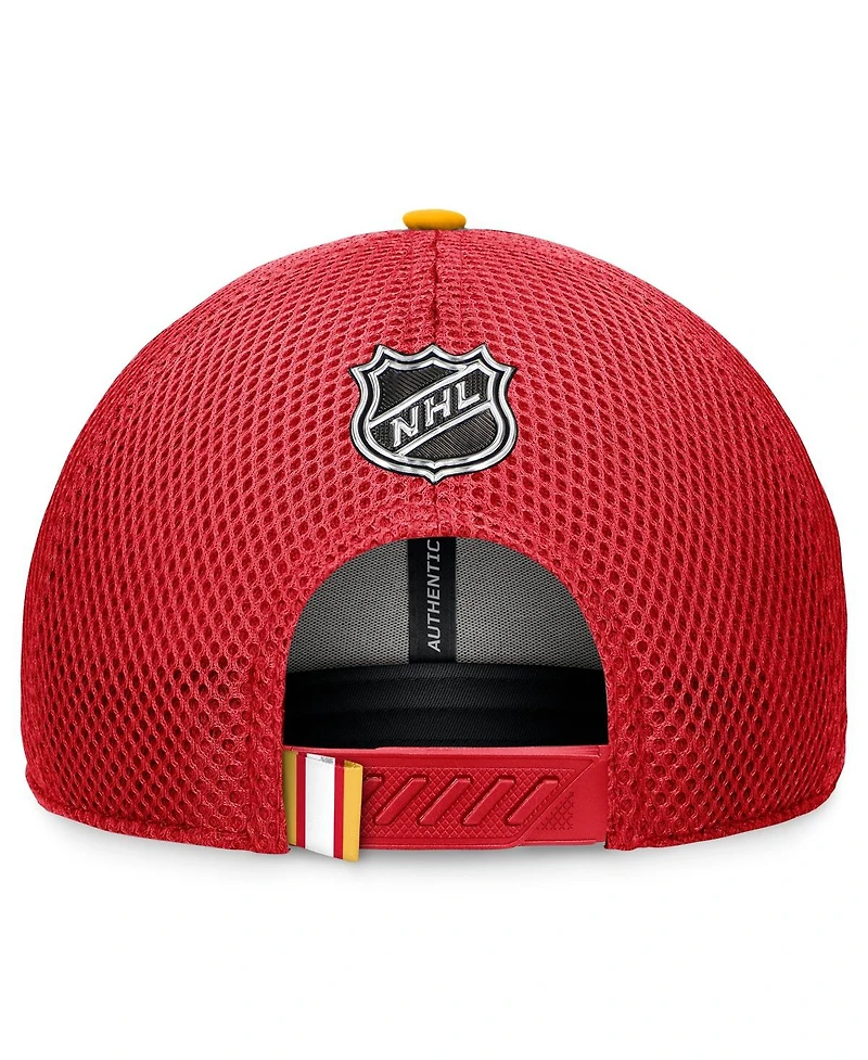 Fanatics Men's Red Calgary Flames 2024 Nhl Draft on Stage Trucker Adjustable Hat