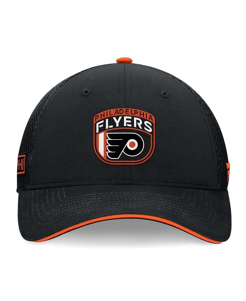 Fanatics Men's Black Philadelphia Flyers 2024 Nhl Draft on Stage Trucker Adjustable Hat