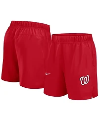 Nike Men's Red Washington Nationals Woven Victory Performance Shorts
