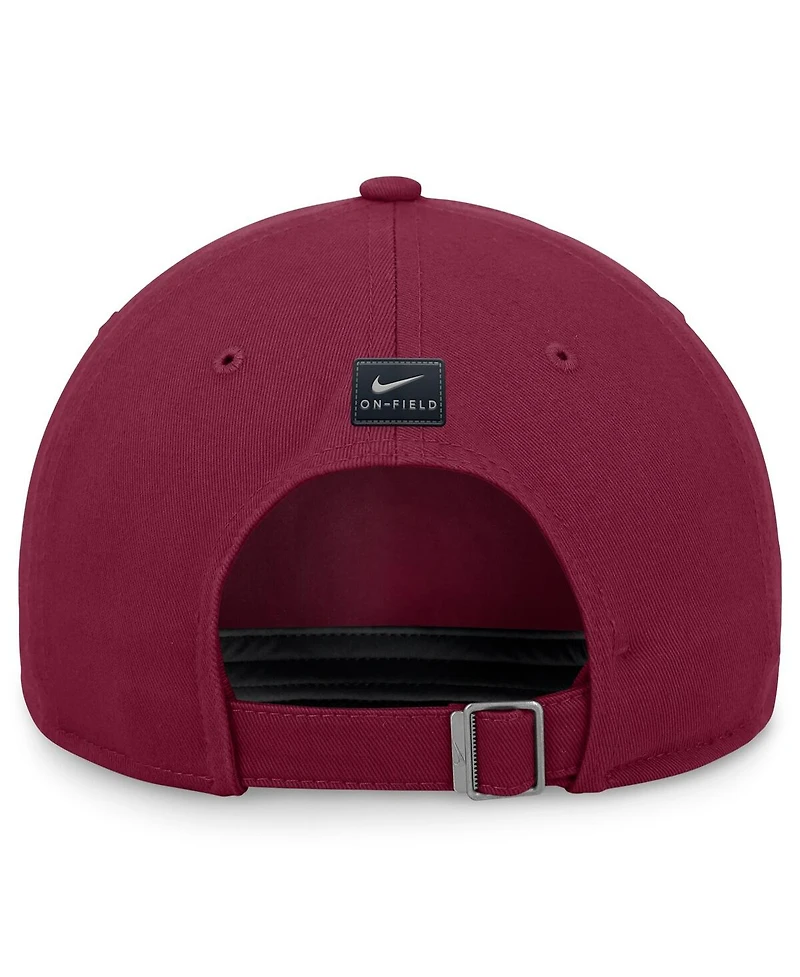 Nike Men's Garnet Florida State Seminoles 2024 On-Field Club Adjustable Hat