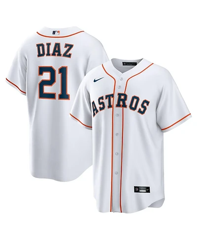 Nike Men's Yainer Diaz White Houston Astros Home Replica Jersey