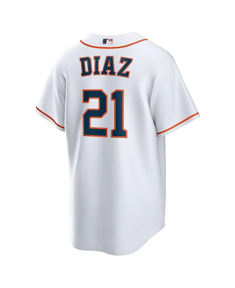 Nike Men's Yainer Diaz White Houston Astros Home Replica Jersey