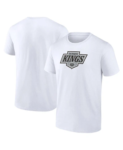 Fanatics Men's White Los Angeles Kings New Primary Logo T-Shirt