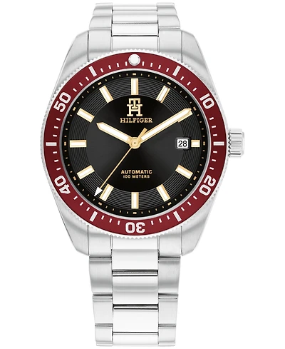 Tommy Hilfiger Men's Automatic Silver Stainless Steel Watch 40mm