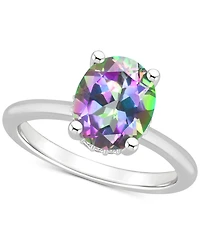 Mystic Topaz Oval Solitaire Ring (3-5/8 ct. t.w.) Sterling Silver (Also Pink Topaz)