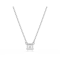 Swarovski Stilla Pendant Square Cut, White, Necklace