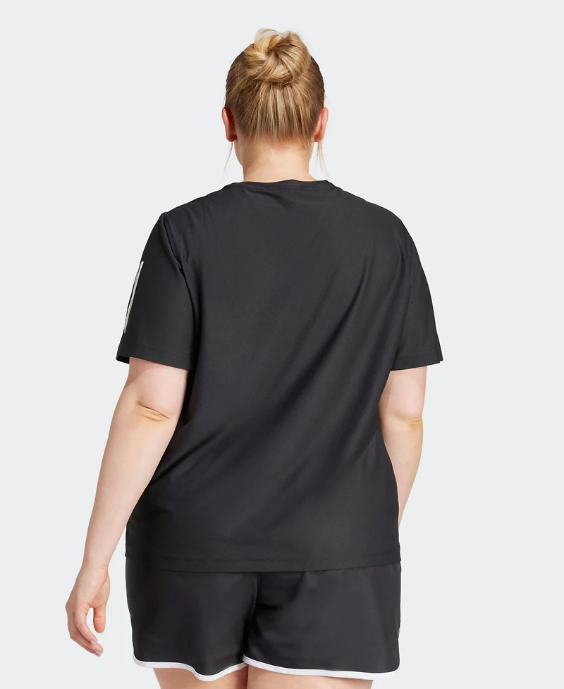 Adidas Plus Own the Run Moisture-Wicking T-Shirt