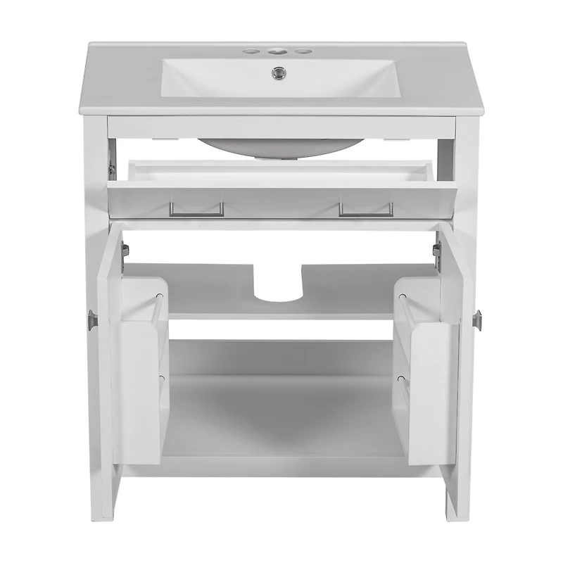 Streamdale Elegant 30-inch Modern Bathroom Vanity with Ample Storage