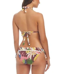 Bleu By Rod Beattie Womens Printed Tall Triangle Bikini Top Side Tie Hipster Bottoms Sarong Cover Up