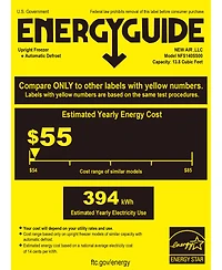 Newair 13.8 cu ft. Upright Freezer, Fridge Freezer Convertible, Garage Ready Refrigerator, Frost Free Freezer with Door Alarm, Stand up Deep Freezer,