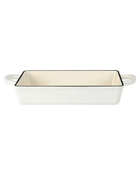 Crock Pot Crock-Pot Enamel Cast Iron Lasagna Pan - Matte Linen White