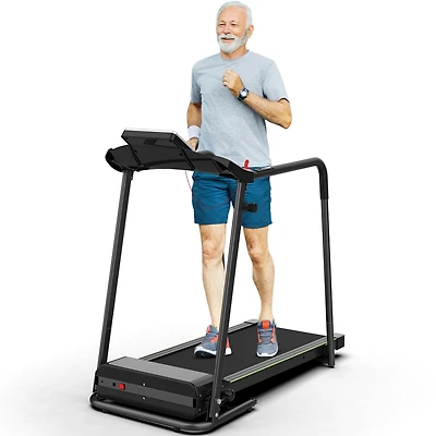 Redliro Walking Treadmill with Long Handrail for Balance, Recovery Fitness Exercise Machine Foldable for Home use