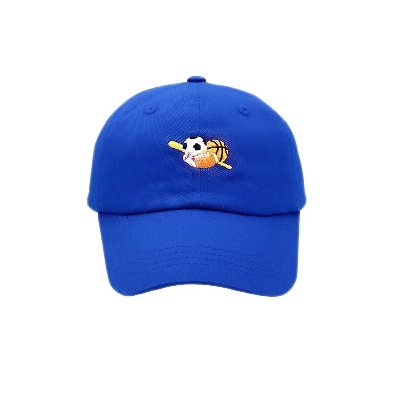 Bits & Bows Boys Sports Baseball Hat in Blue
