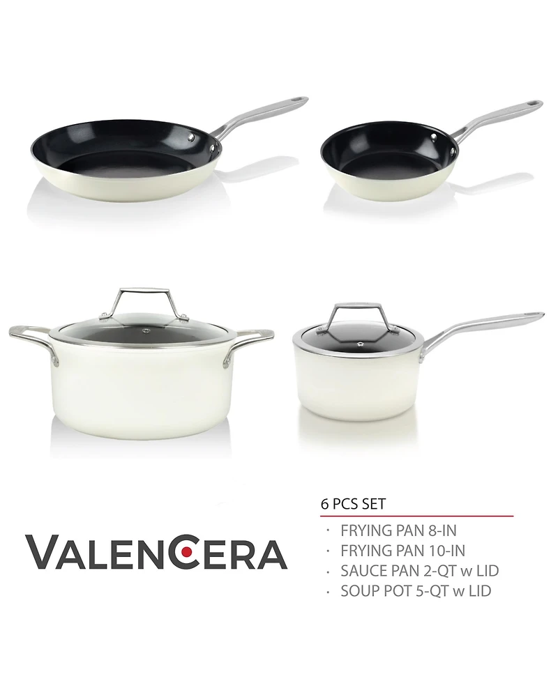 Techef - ValenCera - 6 Piece Cookware Set