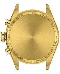 Tissot Men's Swiss Chronograph Pr 100 Gold-Tone Stainless Steel Bracelet Watch 40mm