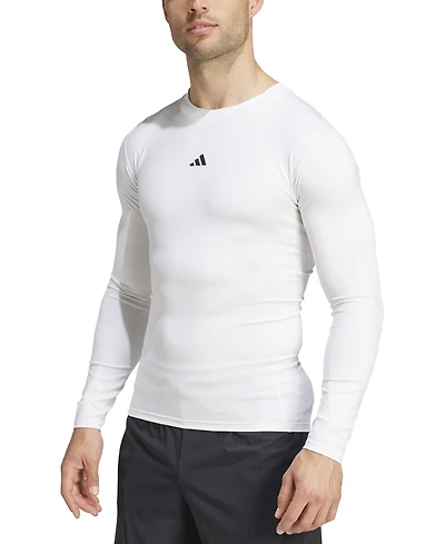 adidas Men's Fitted Crewneck Tech-Fit Compression Shirt