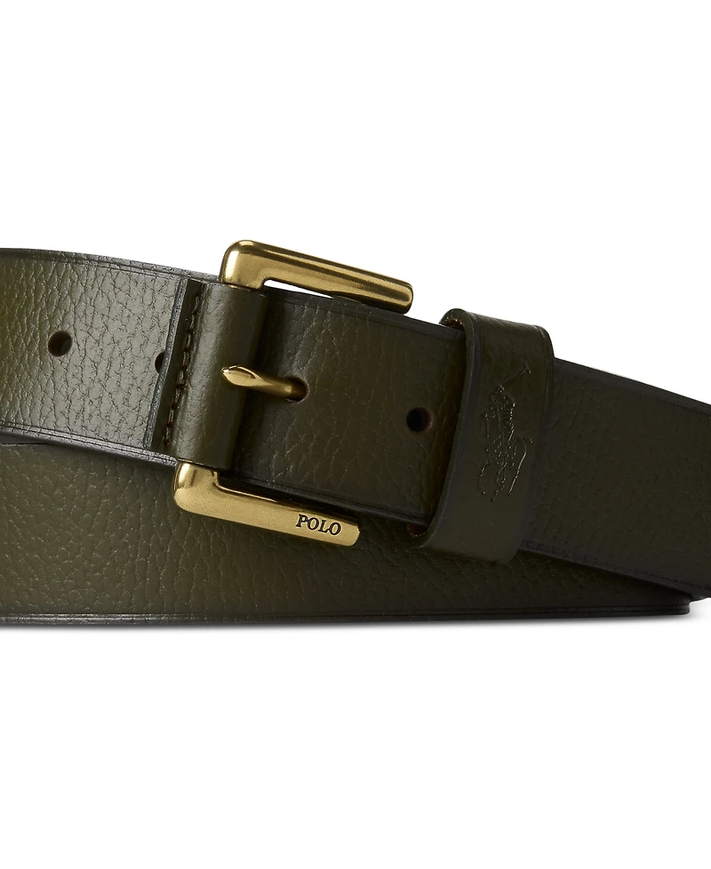 Polo Ralph Lauren Men's Signature Pony Leather Belt