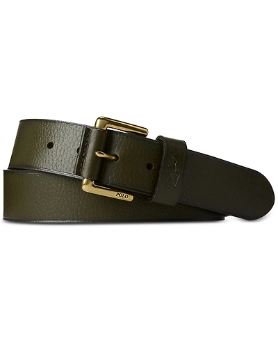 Polo Ralph Lauren Men's Signature Pony Leather Belt
