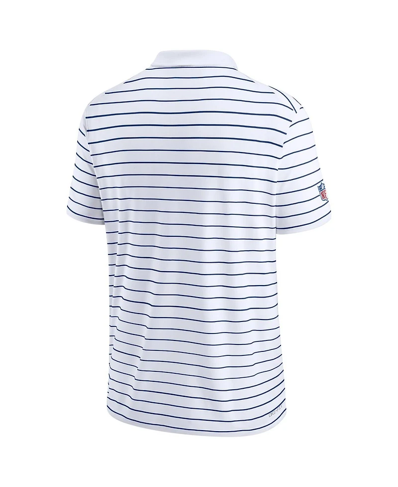 Nike Men's White New York Giants Sideline Lock Up Victory Performance Polo