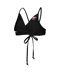 G-iii 4Her by Carl Banks Women's Black San Francisco 49ers Hall of Fame Bikini Top