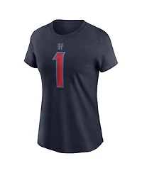 Nike Women's Stefon Diggs Navy Houston Texans Player Name Number T-Shirt