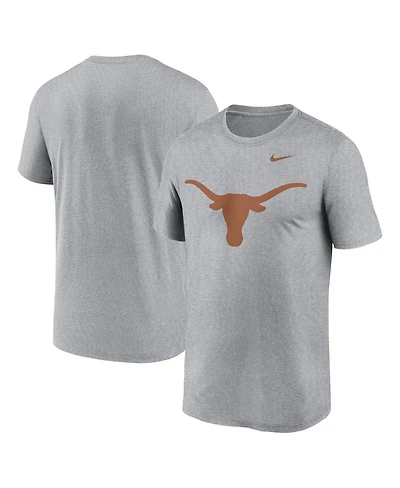 Nike Men's Heather Gray Texas Longhorns Primetime Legend Logo T-Shirt
