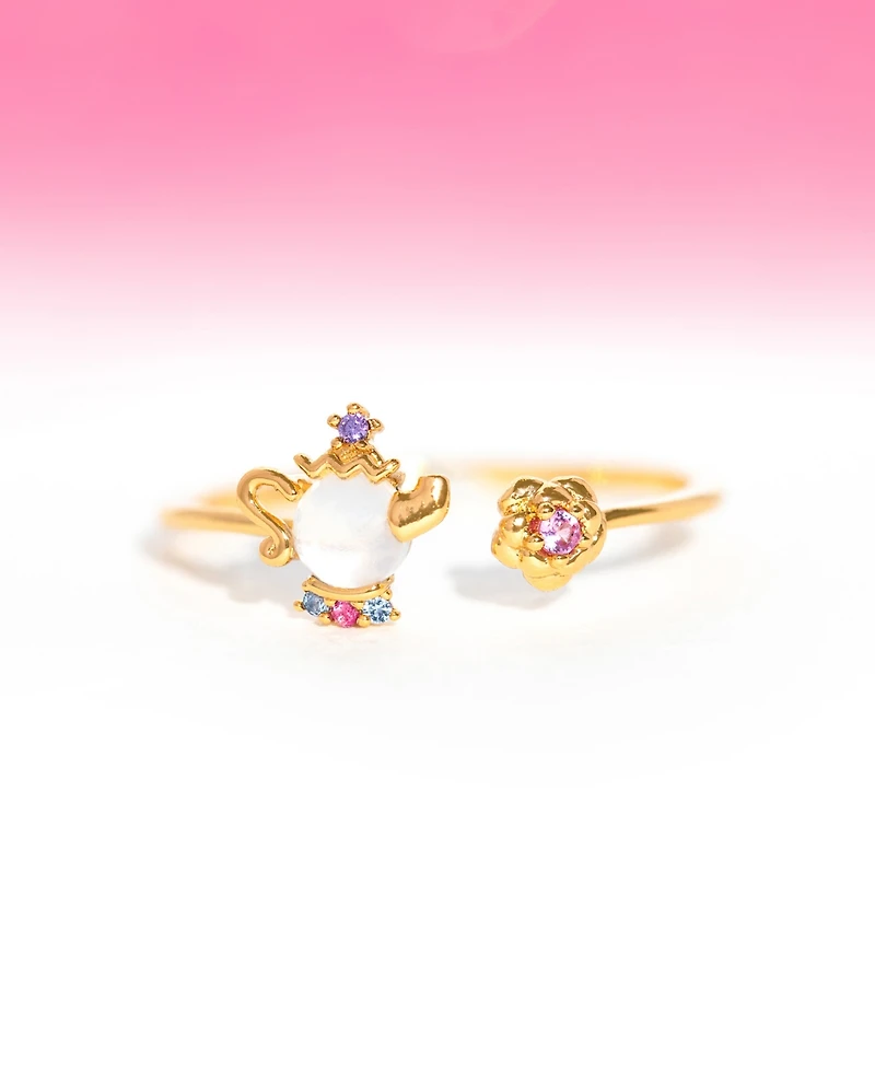 Girls Crew Disney Multi-Color Beauty the Beast Mrs. Potts Ring
