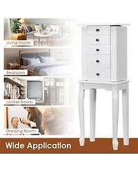 Costway Jewelry Cabinet Storage Chest Standing Organizer