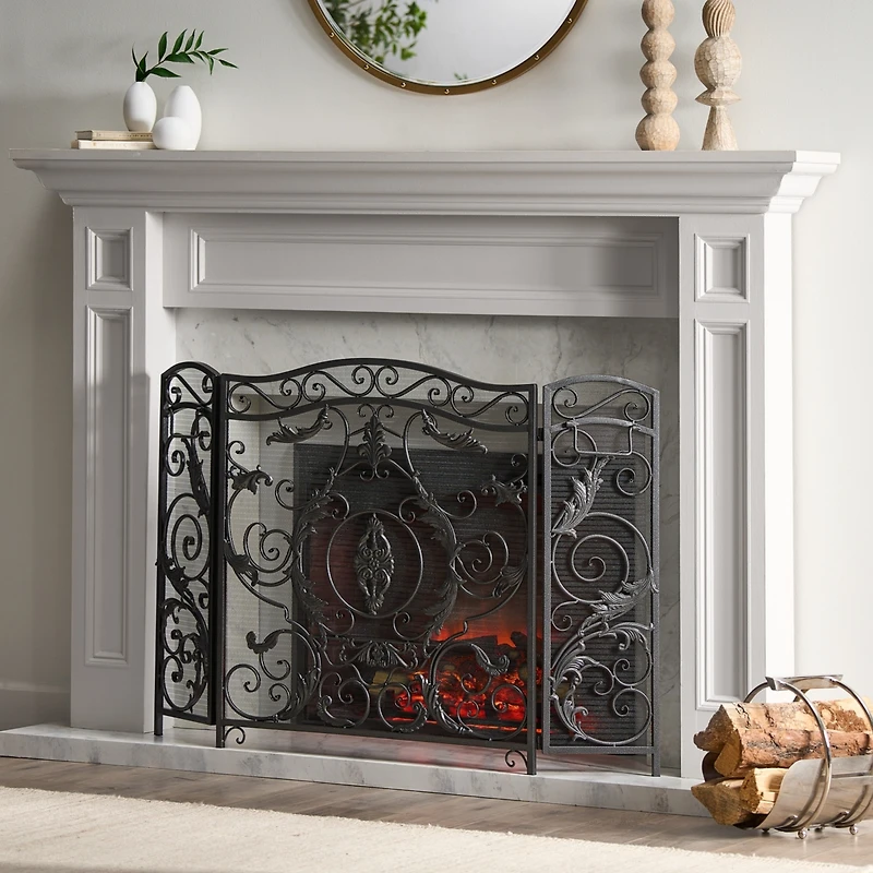 Streamdale Waterbury Ornate Scrollwork Fire Screen