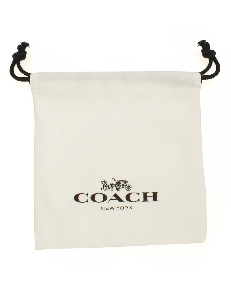 Coach Cubic Zirconia Signature Quilted Heart Slider Bracelet