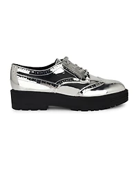Nine West Women's Resttin Wingtip Platform Oxfords