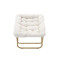 Emma+Oliver Aisling Oversized Folding Saucer Chair For Dorm, Bedroom