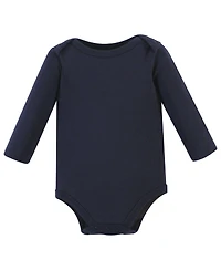 Hudson Baby Boys Five-Piece Collection of Long-Sleeve Cotton Bodysuits