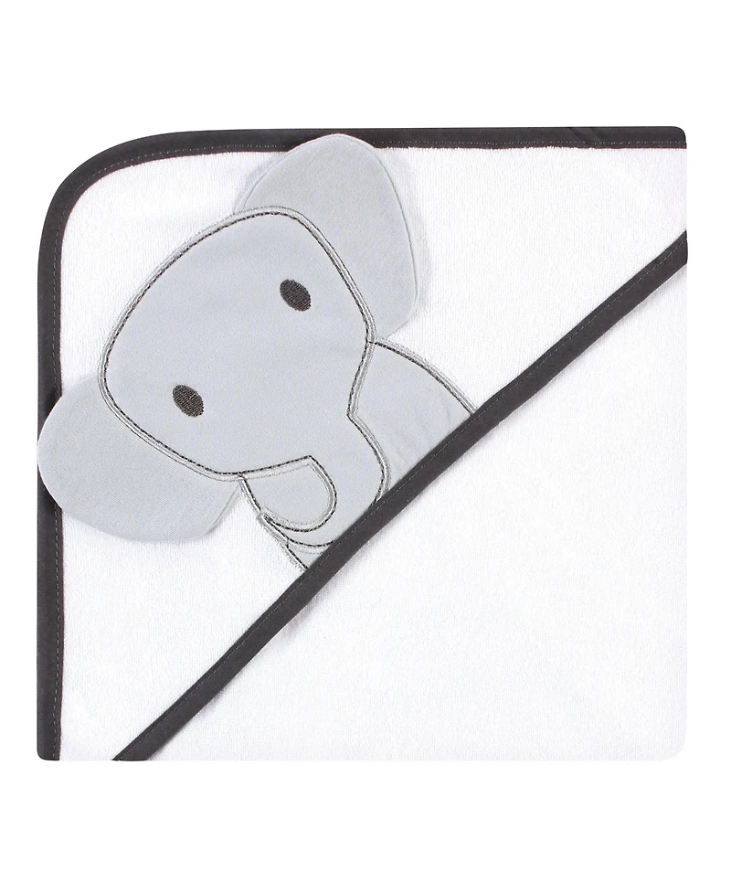 Hudson Baby Unisex Cozy Hooded Cotton-Blend Bath Wraps