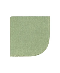 Hudson Baby Infant Girl Flannel Washcloths, Eucalyptus 12Pk, One Size