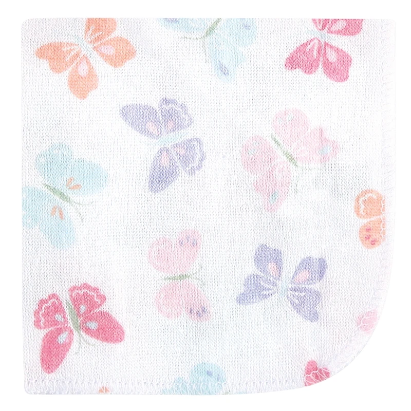 Hudson Baby Girls Rayon from Bamboo Washcloth Bundle