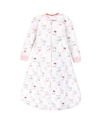 Hudson Baby Baby Girls Hudson Premium Quilted Long Sleeve Sleeping Bag and Wearable Blanket