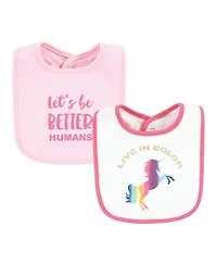 Hudson Baby Girls 10Pk Interlock Bibs