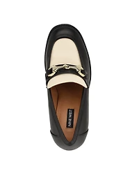 Nine West Women's Koolo Bit Slip-On Block Heel Loafers