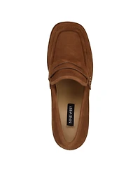 Nine West Women's Avalia Block Heel Penny Loafers