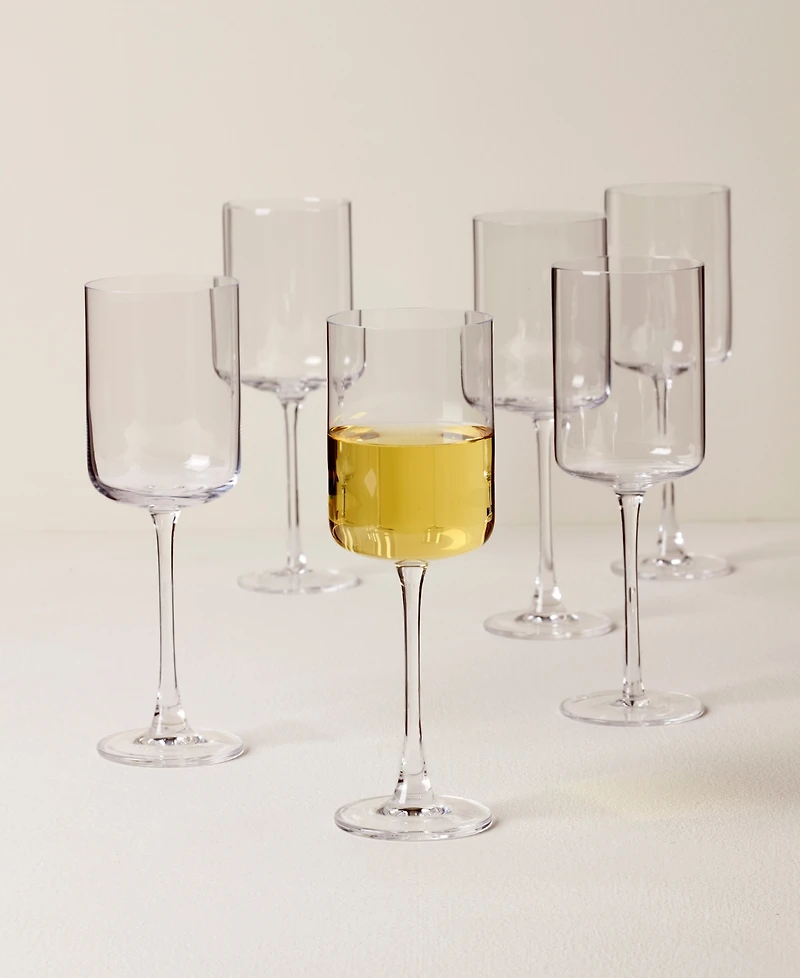 Lenox Tuscany Classics Straight White Wine Glasses, Set Of 6