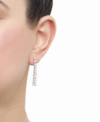 Grown With Love Lab Grown Diamond Graduated Linear Drop Earrings (2-1/2 ct. t.w.) in 14k White Gold