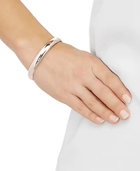 Polished Hinged 8mm Bangle Bracelet 10k Gold