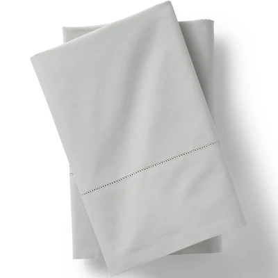 Lands' End 300 Thread Count Cotton Percale Pillowcases