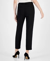 Anne Klein Women's Grace Mid Rise Straight-Leg Ankle Pants