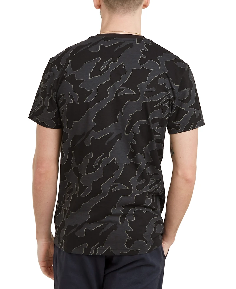 G-Star Raw Men's Short Sleeve Island Camo Print Crewneck T-Shirt