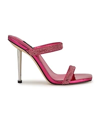 Nine West Women's Yogirl Square Toe Slip-On Dress Sandals