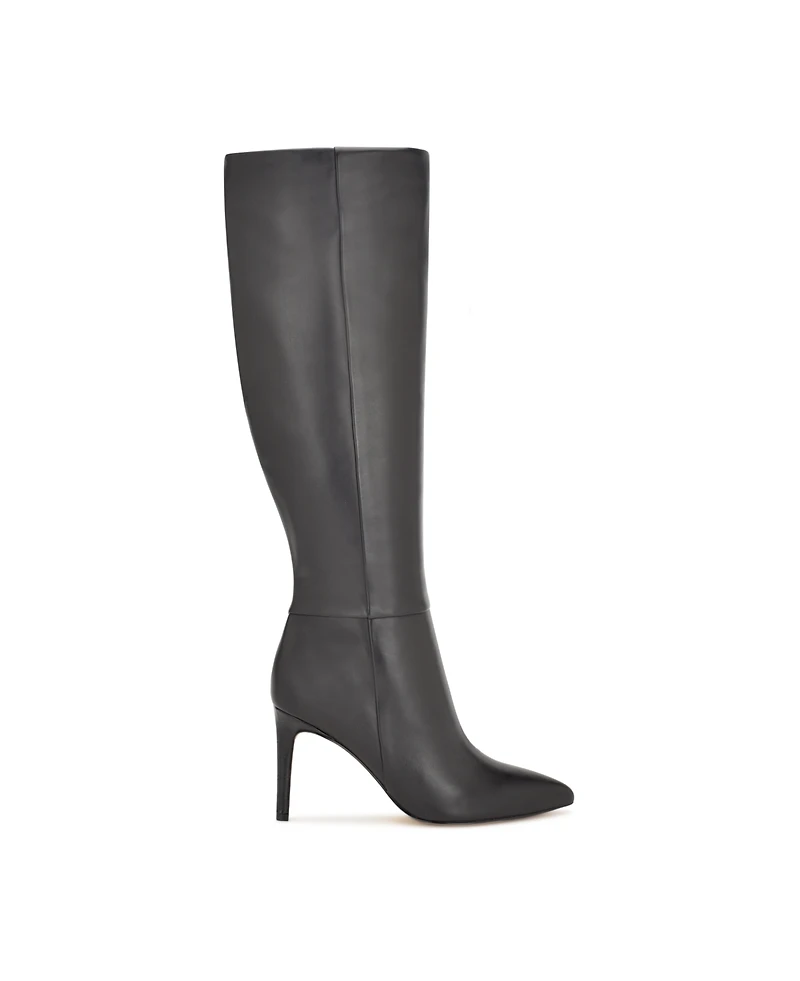 Nine West Women's Richy Pointy Toe Knee High Stiletto Boots