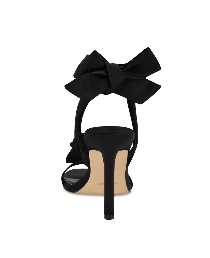 Nine West Women's Krave Tapered Heel Open Toe Dress Sandals