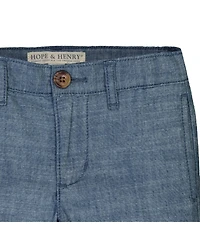 Hope & Henry Toddler Boys Chambray Suit Pant